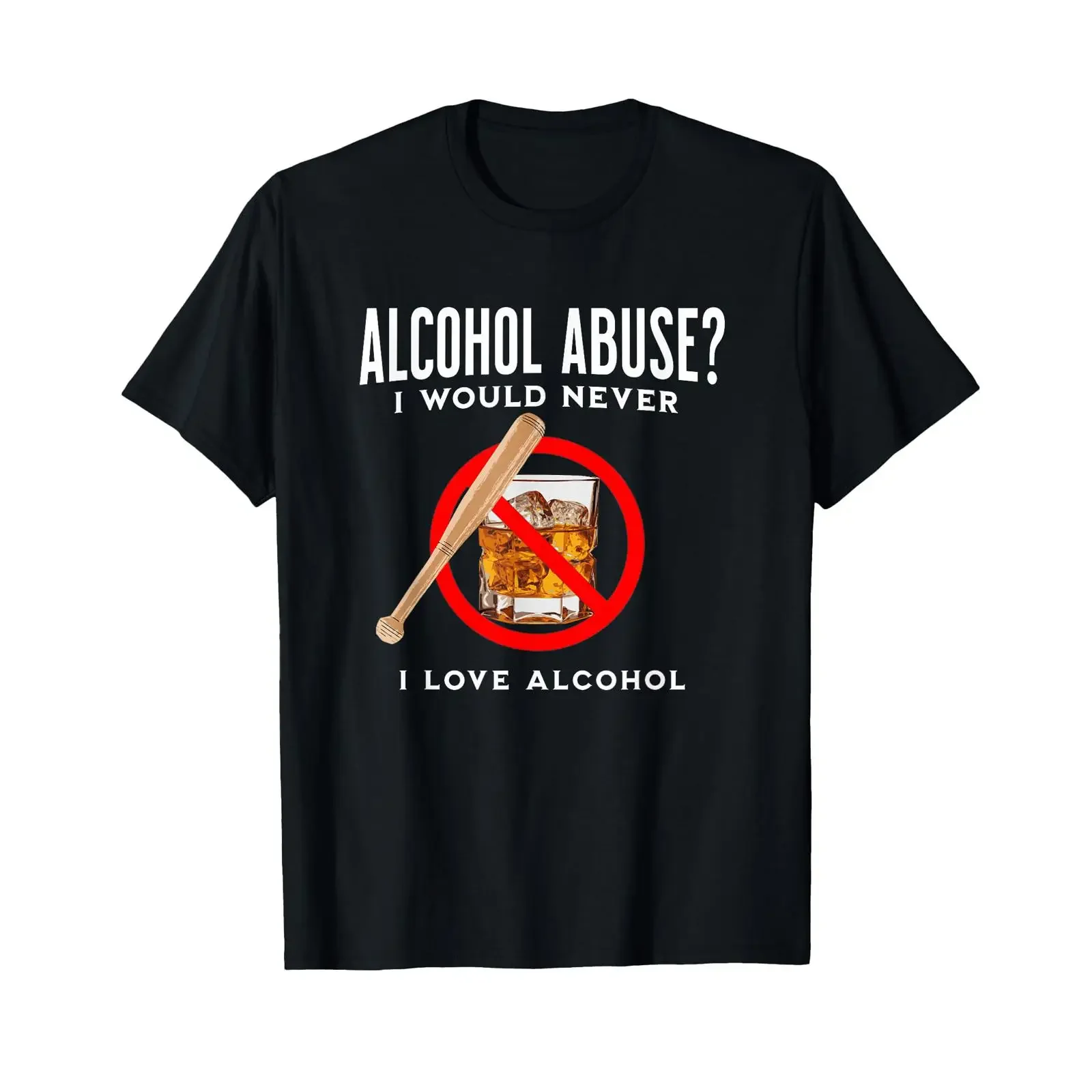 Alcohol Abuser Funny Drinking Design Adult Humor T Shirt vintage Washed designer clothes Slightly fashion Comfortable Unisex