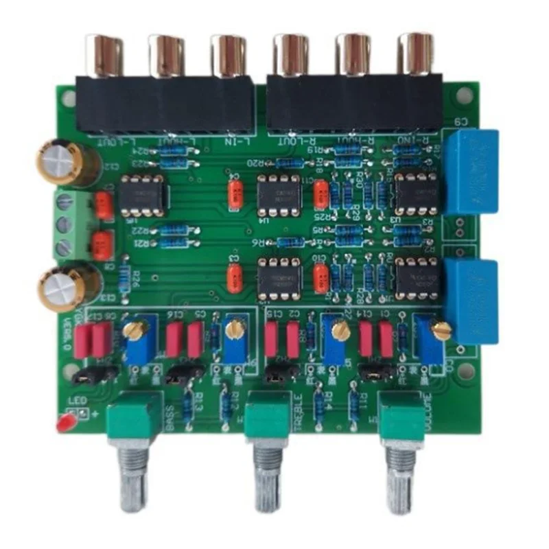 

ABSQ-Home Theater Preamplifier Audio Speaker Crossover Board For Video Recorders, Audio Equipment
