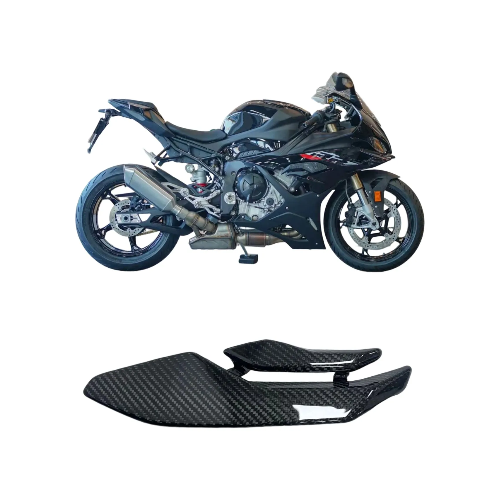 

Для BMW S1000RR 2023 2024 3K 100% углеродное волокно, мотоцикл, маленькое крылышко, правые боковые панели, комплекты деталей обтекателя, волоконный воздушный дефлектор
