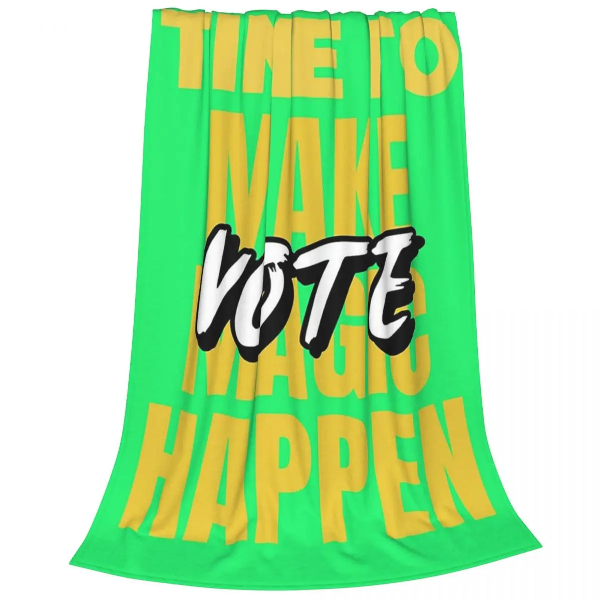 Make Magic Happen Vote For A Brighter Future Blankets Fleece Sofa Throw Blankets For Couch Bedding Throws Bedspread Quilt