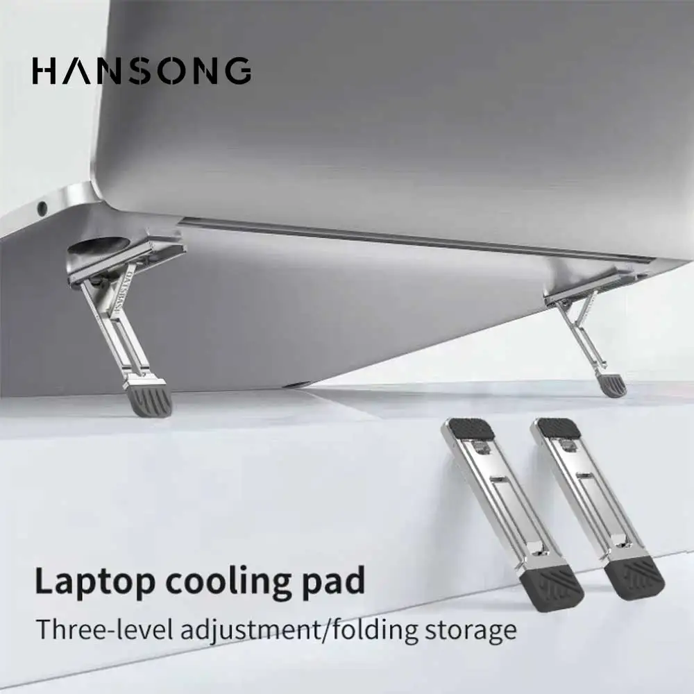 Portable Laptop Stand Aluminum Alloy Mini Folding Holder 1/ 2PCS Adjustment Notebook Bracket Accessories for Macbook Cell Phone