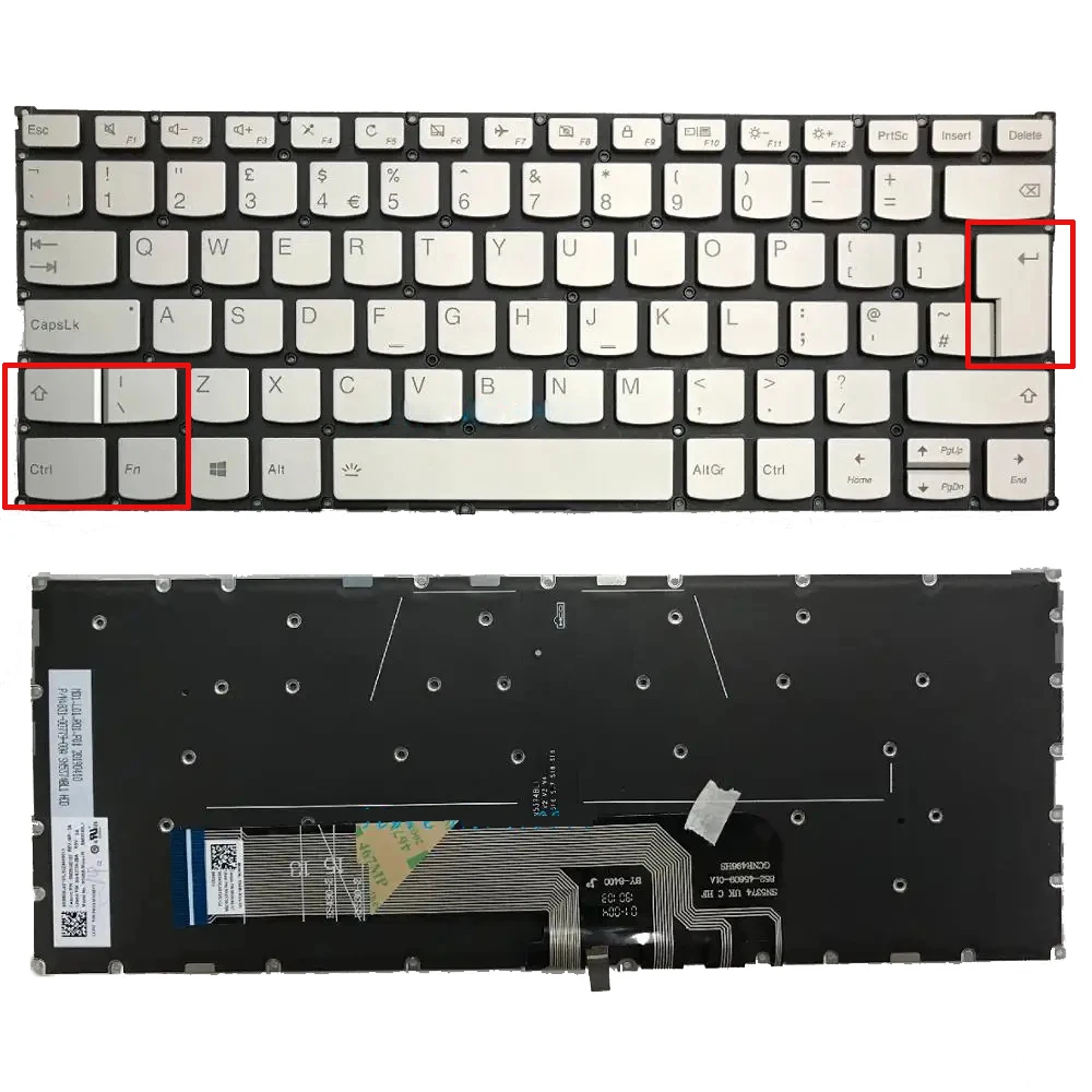 UK Backlit Keyboard for Lenovo Yoga 530-14 530-14ARR 530-14IKB 530S-14IKB 530S-14 With Backlit