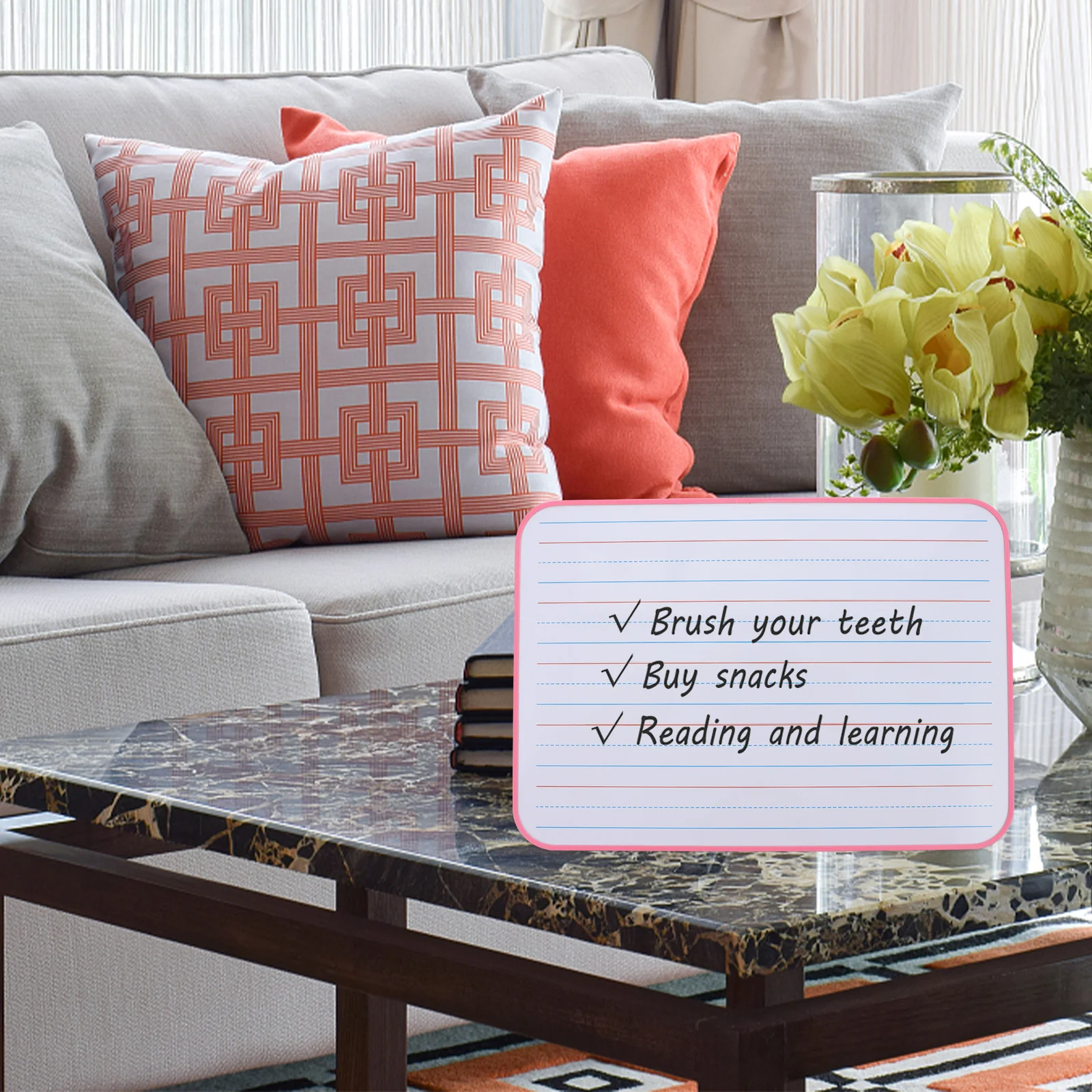 1 قطعة A4 ثنائي الجانب السبورة لوحة تعليمية تفاعلية سهلة بسيطة مريحة غرفة المعيشة غرفة نوم مكتب المدرسة #2