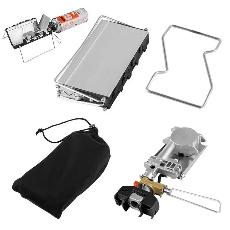 

Folding Cassette Stove 2600W Portable Foldable Stove Camping Outdoor Activities Supplies For Camping Hiking Picnic Backpacking