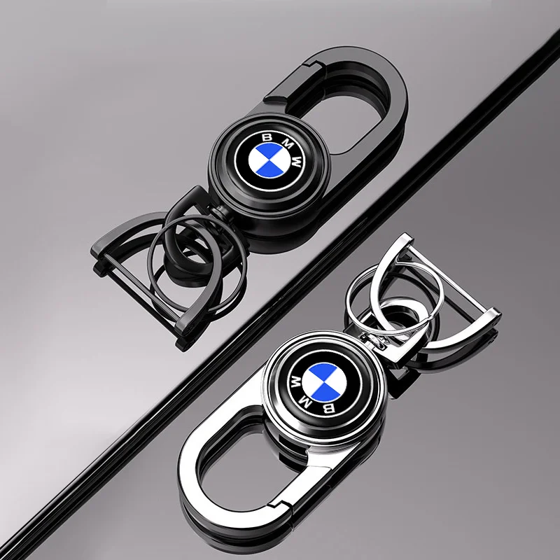 Metal Car Emblem Key Chain Rings Holder for BMW E39 E46 E60 E90 E91 E92 F20 F30 F10 F15 F16 E87 X1 X2 X3 X4 X5 X6 X7 Accessories