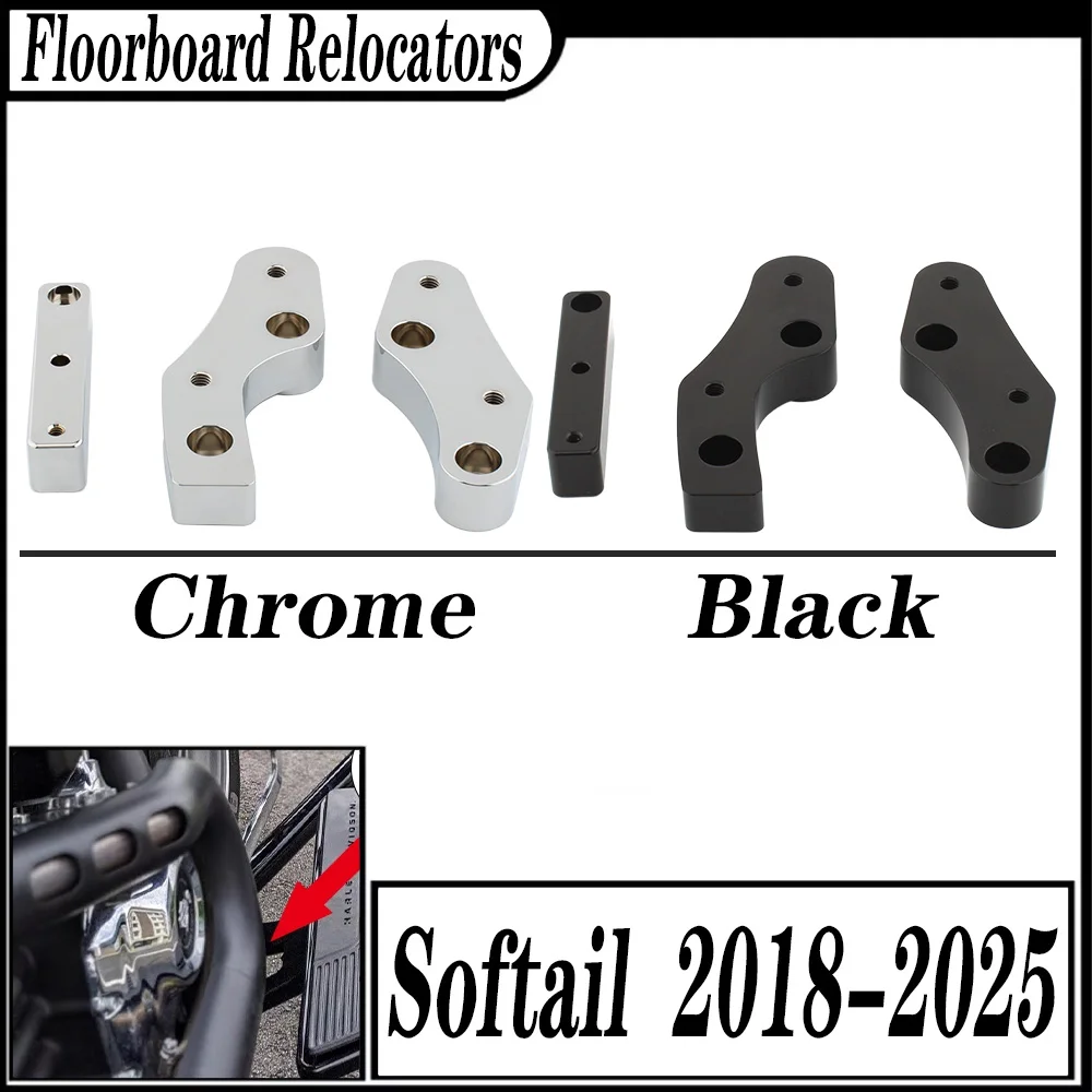 

﻿ ДЛЯ Harley-Davidson Softail Slim Fat Boy Deluxe Heritage Classic FLSL FLFBS FLHCS FLDE FLFB FLHC Floorboard Relocators fl