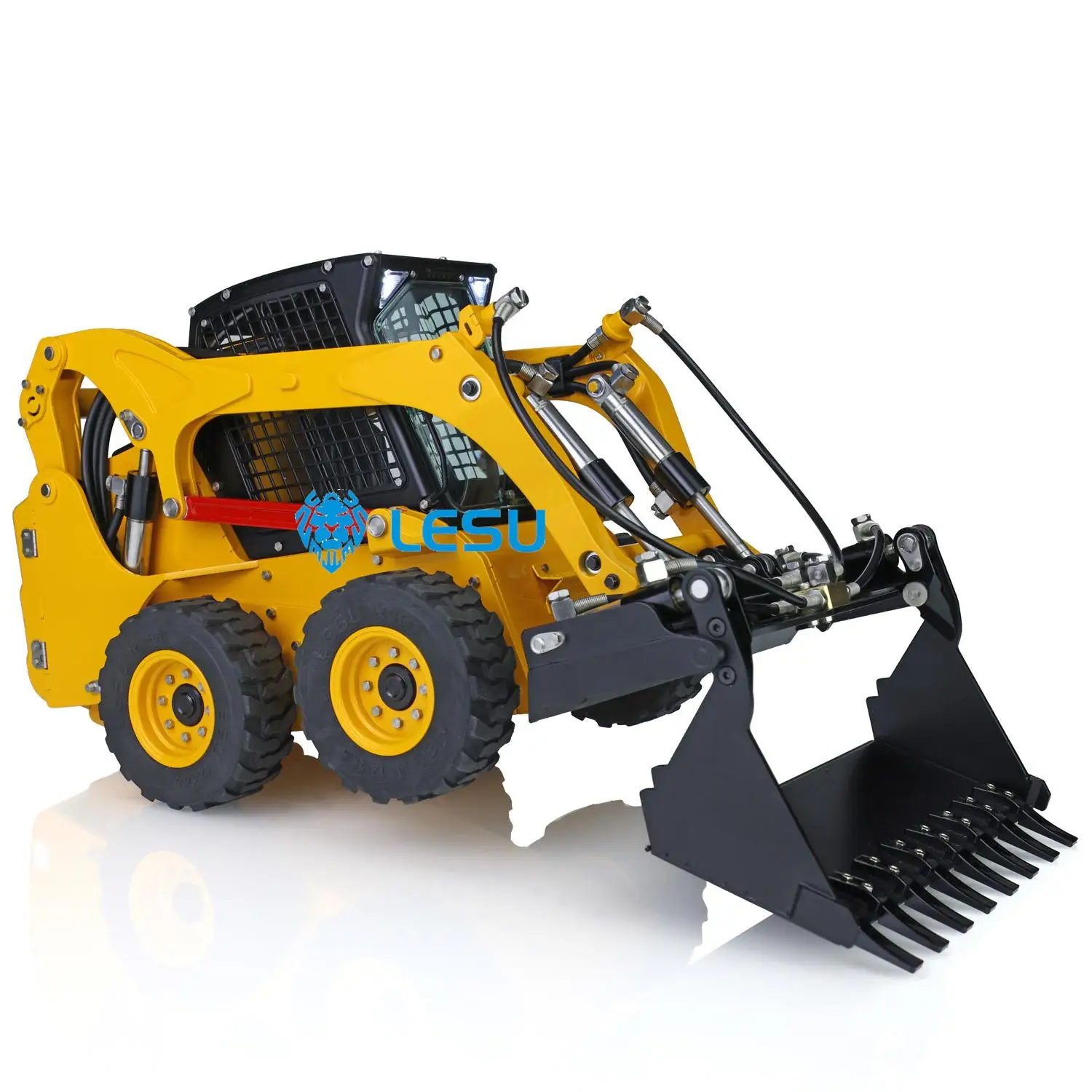 

LESU 1/14 Metal Aoue LT5H Wheeled Skid-Steer Loader RC Hydraulic DIY Model Sound Outdoor Toys THZH1194