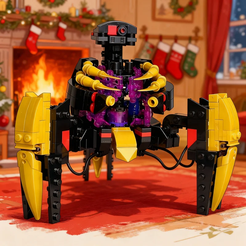 

451pcs MOC Ninjia Overlord Golden Master Mech Model Building Blocks Architecture Toys Christmas Gifts Idea Education Brick