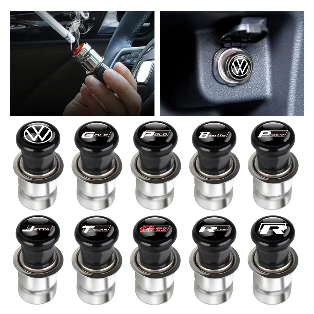 1Pcs Car Metal Cigarette Lighter Power Socket for Volkswagen VW Golf 6 7 Jetta Polo Caddy GTI Bora MK7 Passat b6 b5 Accessories