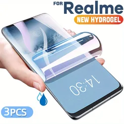 3Pcs Screen Protector For Realme 14 13 12 11 Pro Plus Screen Protector Hydrogel For Realme C75 C53 C67 C65 C61 C63 Film