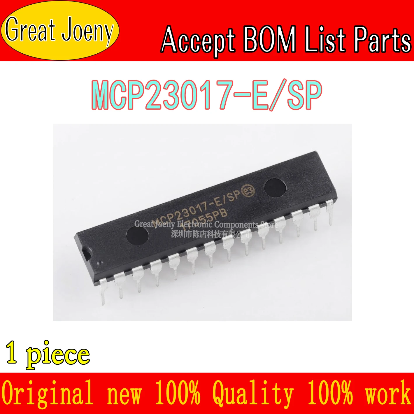 (1piece)100% New MCP23017-E/SP MCP23017 E/SP DIP-28 Chipset Bulk Best Price Plastic Casing