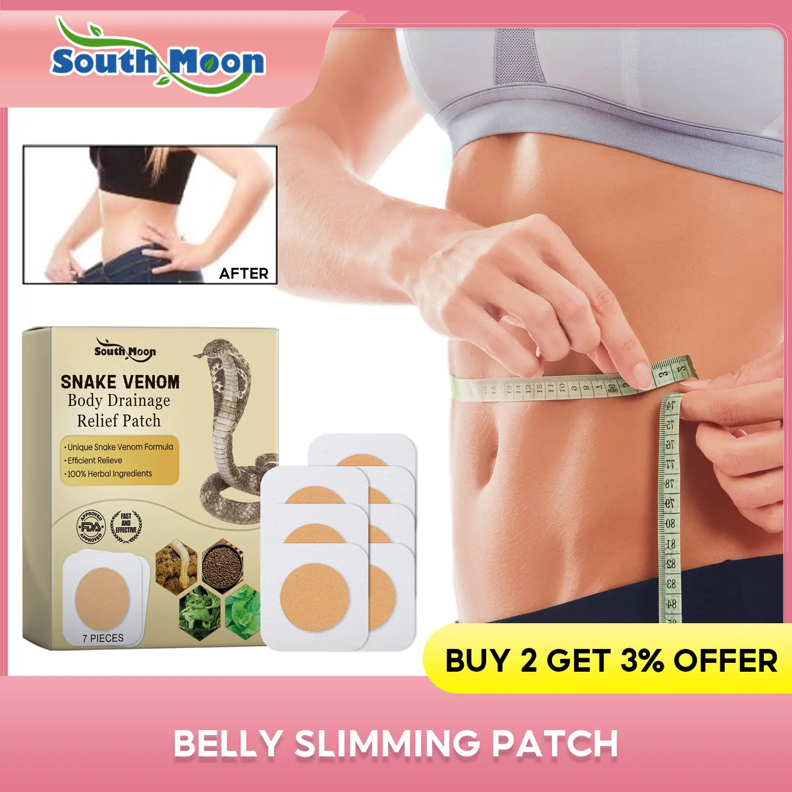 Lymphatic Drainage Patch Anti Swelling Armpit Chest Neck Lymph Removal Plaster Waist Belly Fat Burner Body Detox Navel Stickers