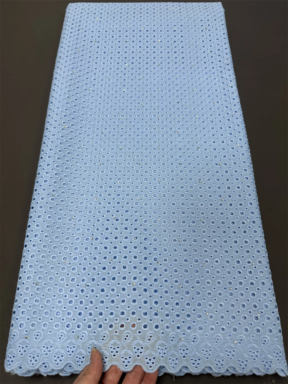 Tulle Lace Fabric for Sewing Dress, Damask Cotton, High Quality, Pure Embroidery, Wedding Party, Nigerian, 5Yard, 2024, hz1194