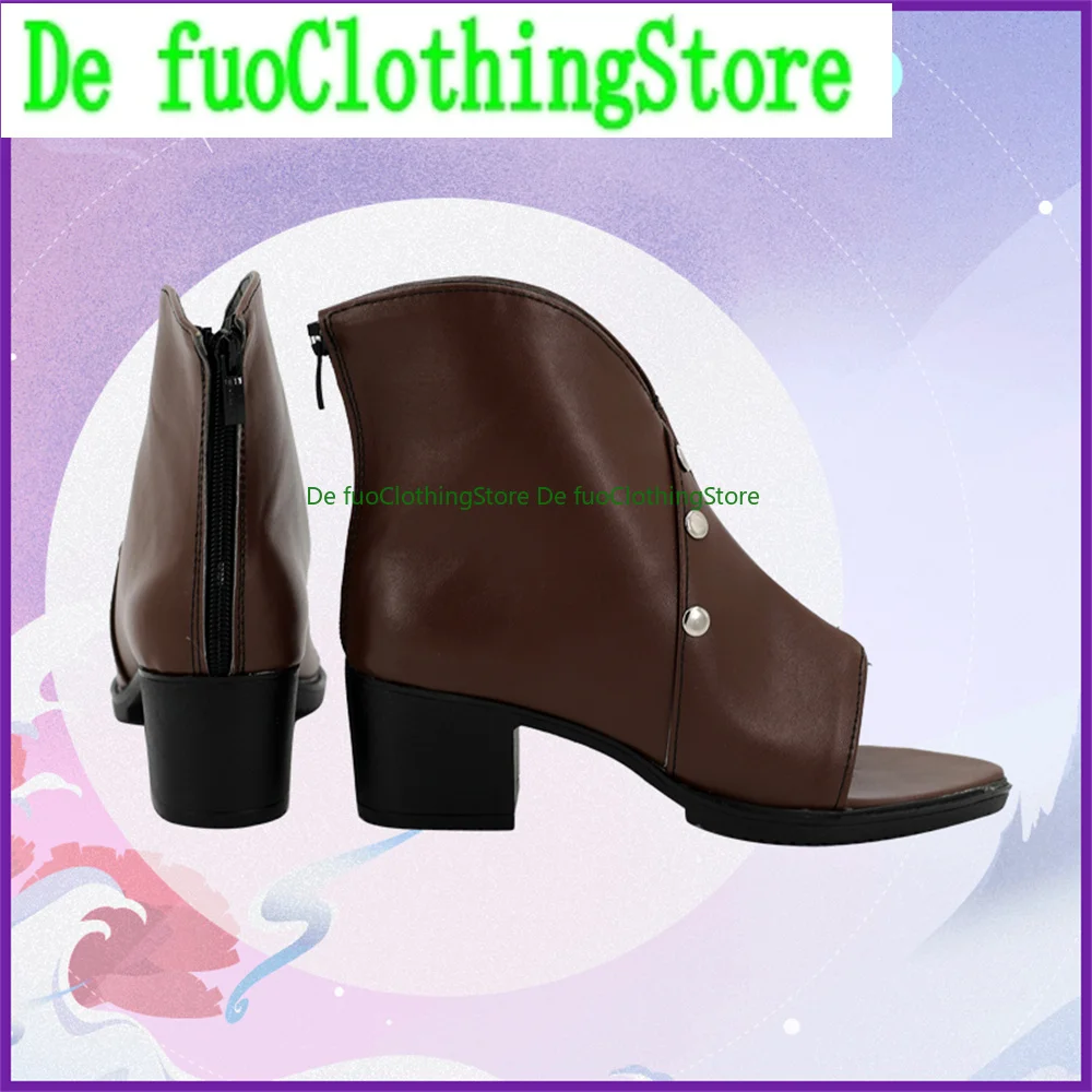 

DefuoClothing Genshin Impact Aether Cosplay Shoes Boots Game Anime Carnival Halloween Shoes Store