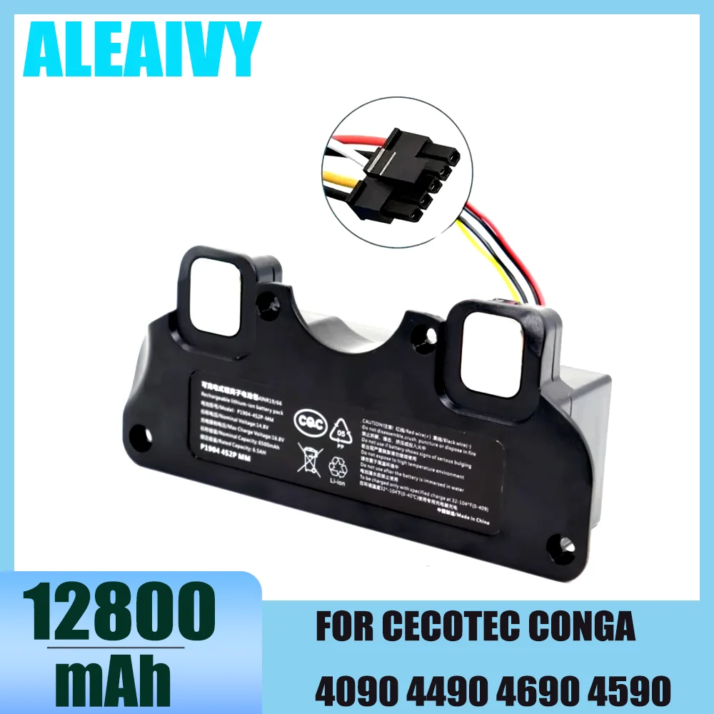 

6500mAh Replacement Battery For CECOTEC CONGA 4090 4490 4590 4690 Robot Vacuum Cleaner Accessories Spare Parts Tool