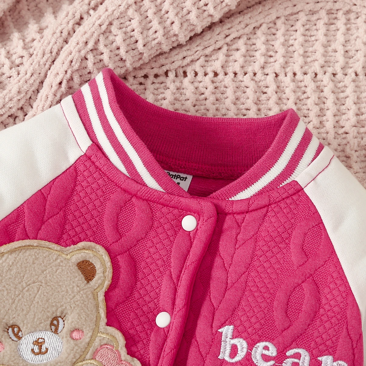 PatPat Baby Girl/Boy Childlike Bear Animal Pattern Coat