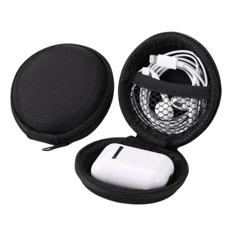 Headset Box Portable EVA Hard Case Bluetooth Headphone Charger Cable Phone U Disk Small Capacity Storage Bag Waterproof Cover