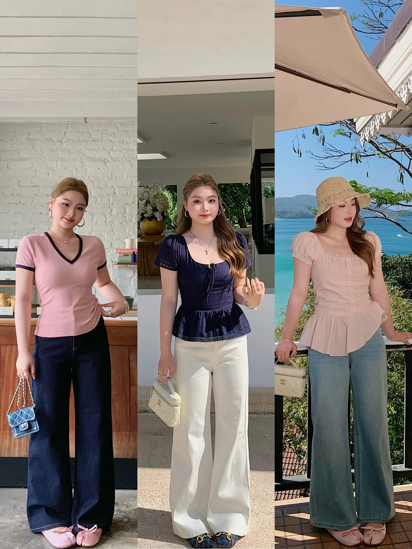 

Herwear High Waist Straight Leg Jeans Women's Slim Fit High Elastic Cotton Pants plus Size Fashionable Long Trousers
