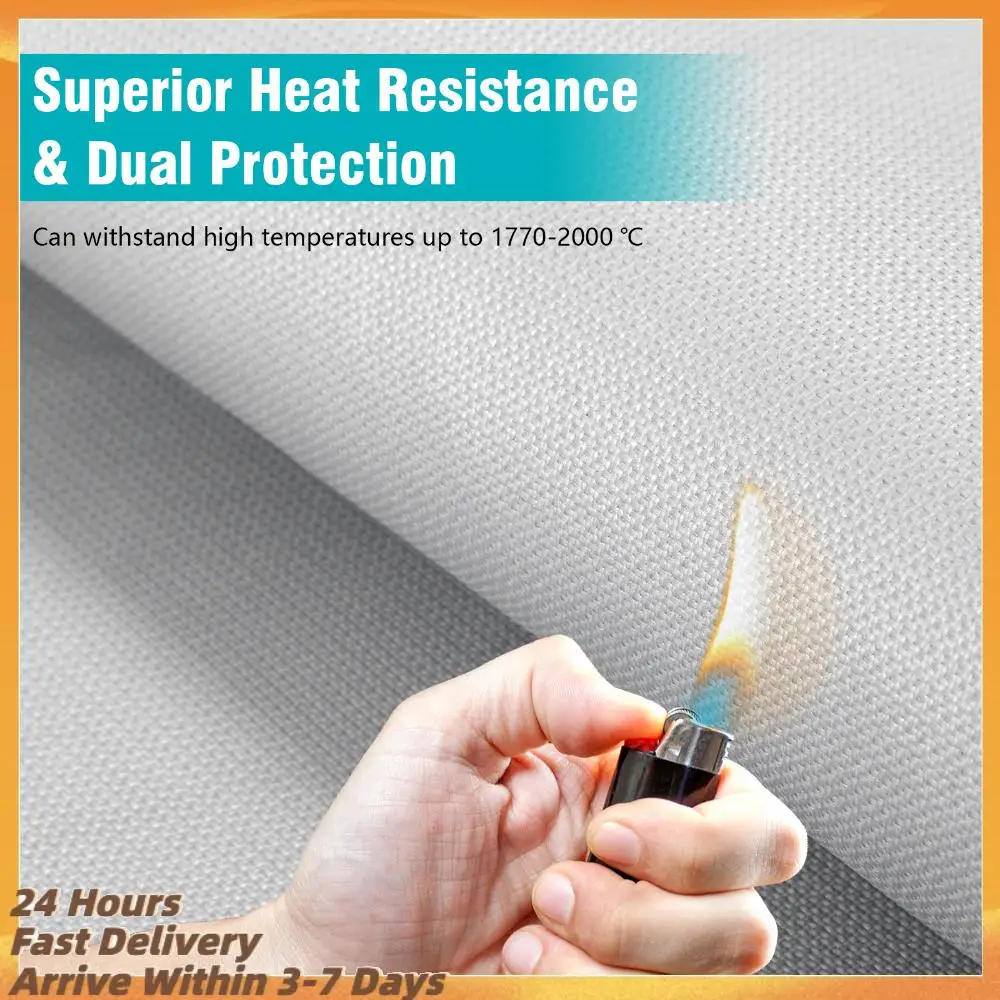 

Emergency Fire Suppression Blanket Reusable Fiberglass Anti Fire Blanket Silicone Coated for Electric & Gas Vehicles