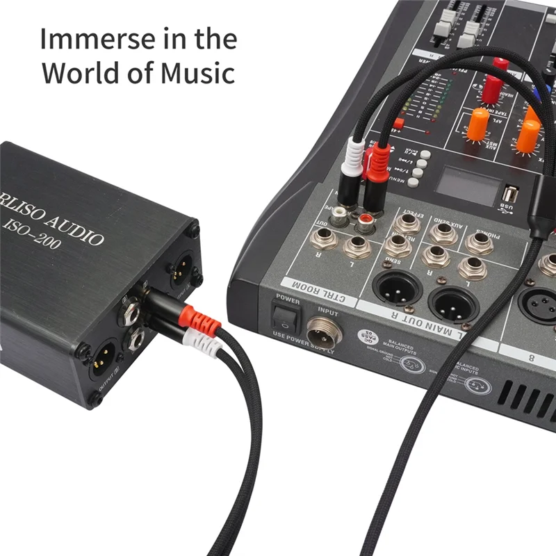 【뜨거운 판매! 】홈 시어터, 스테레오 시스템, TV, 악기용 금도금 커넥터가 있는 RCA-RCA 오디오 케이블