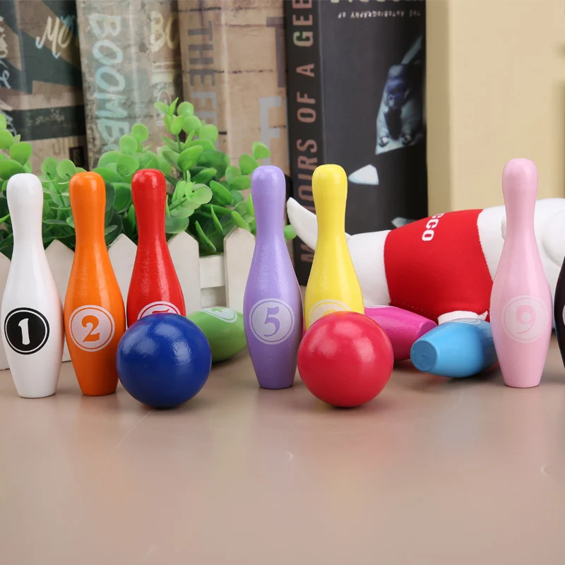 Bowling Set Education Toys For Kids Toddlers Animal Number Learning  Indoor Outdoor Sports Games Toys for Kids Baby Gift