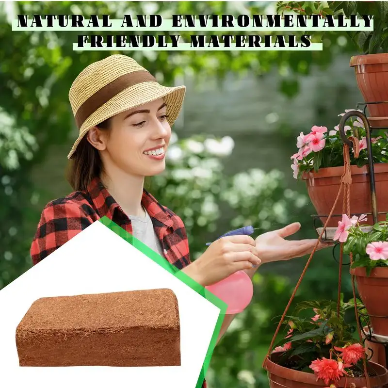 Coco Coir Soil Coco Soil Coir Brick Substrate Compressed Soil Coco Fiber Husk Potting Mix Substrate Potting Soil For Indoor