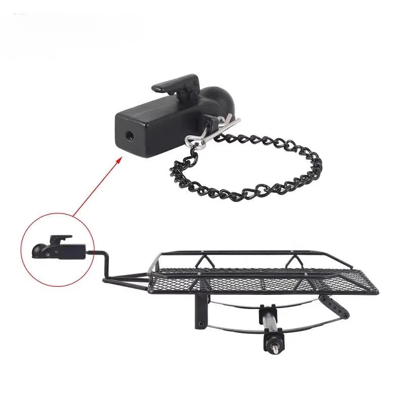 Tow Hook & Recovery Linkage Set, Scale Metal Upgrade Parts for RC Crawlers - Fits CROSS / YK / TRX4 / MJX / RLAARLO / KM