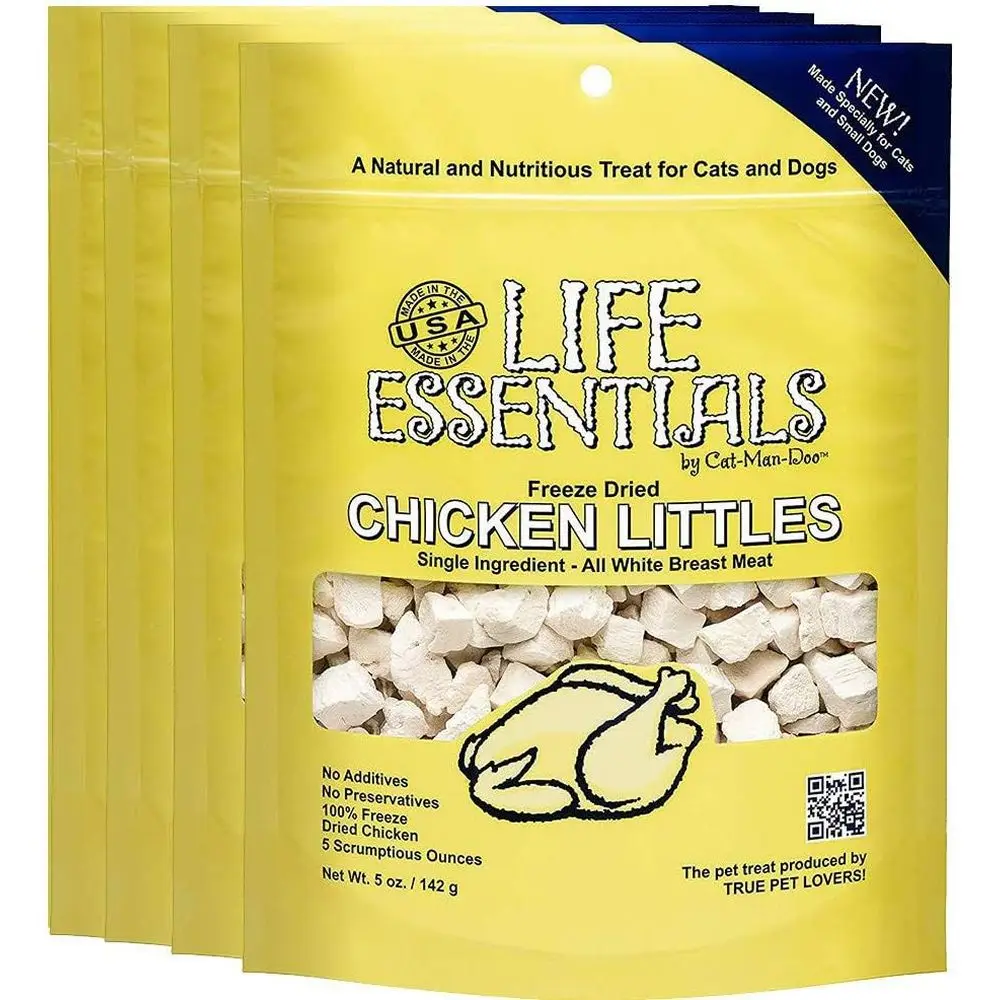 

Лакомства для кошек и маленьких собак Lie Entials Chicken Littles: сушеное куриное мясо, однокомпонентные лакомства для дрессировки и снеки для кошек, идеально подходят.