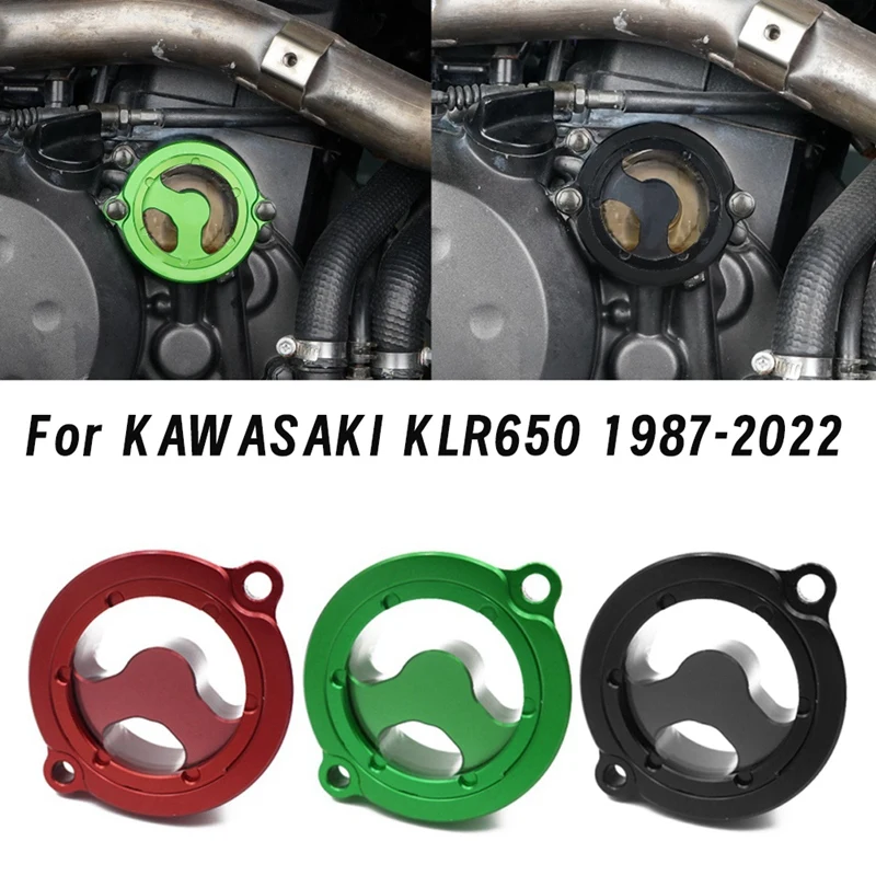 For Kawasaki KLR650 KLR 650 1987-2022 Motorcycle Oil Filter Cover Cap CNC Aluminum Motorcycle Accessories