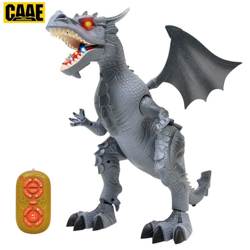 2.4G Rc Dinosaurus Elektrische Wandelen Draak Speelgoed Muziek Flash Licht Robot Dier Rc Spinosaurus Dinosaurus Speelgoed Jongen Kid Geschenken