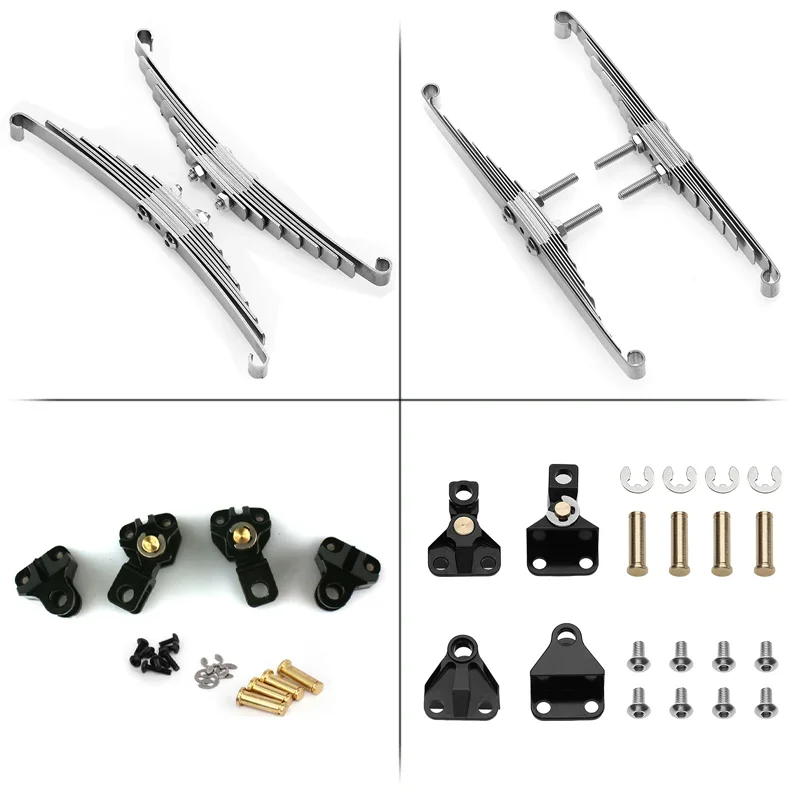 Metal Suspension Spring Plate Front Rear Leaf Spring Hanger for 1/14 Tamiya RC Truck for SCANIA 770S for VOLVO FH16 LESU Car