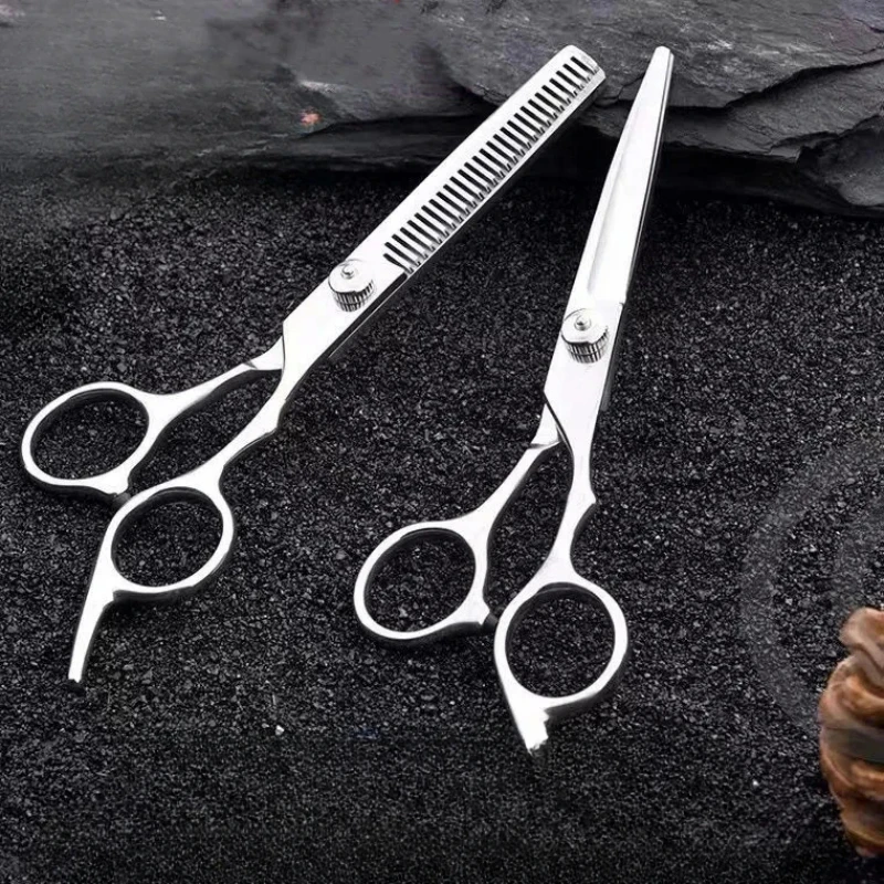 

Professional Hair Cutting Scissors, Home Hair Cutting Barber/Salon Thinning Shears, Stainless Steel Hairdressing Black Golden