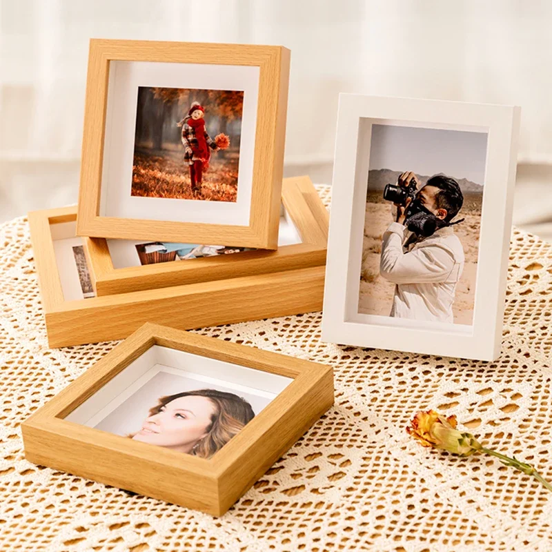 

Stylish Diy Family Photo Frame Nordic Custom Poster Frame Fathers Day Gift Portaretratos De Fotos Home Decoration Objects
