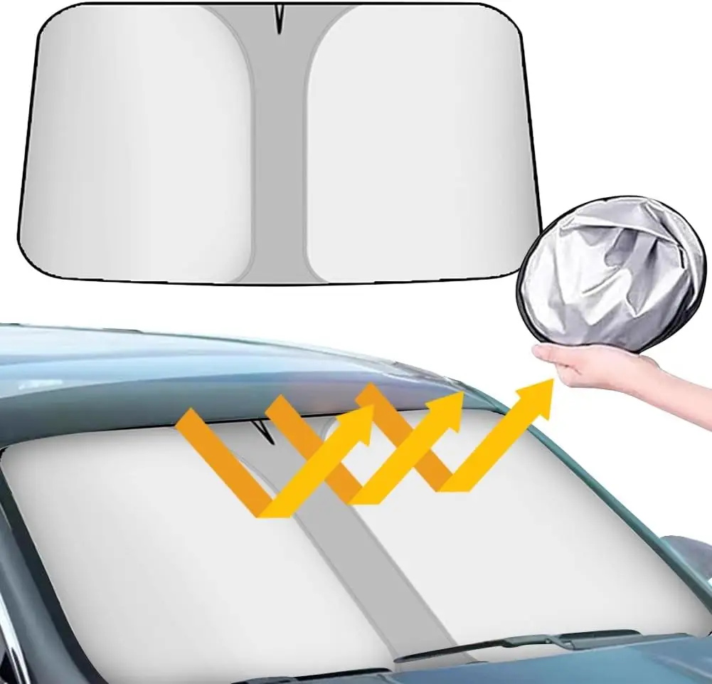 

140x70cm Car Windshield Sun Shade Covers For Front Window Sunscreen UV Protector Parasol For Car Sunshade Protection Accessories