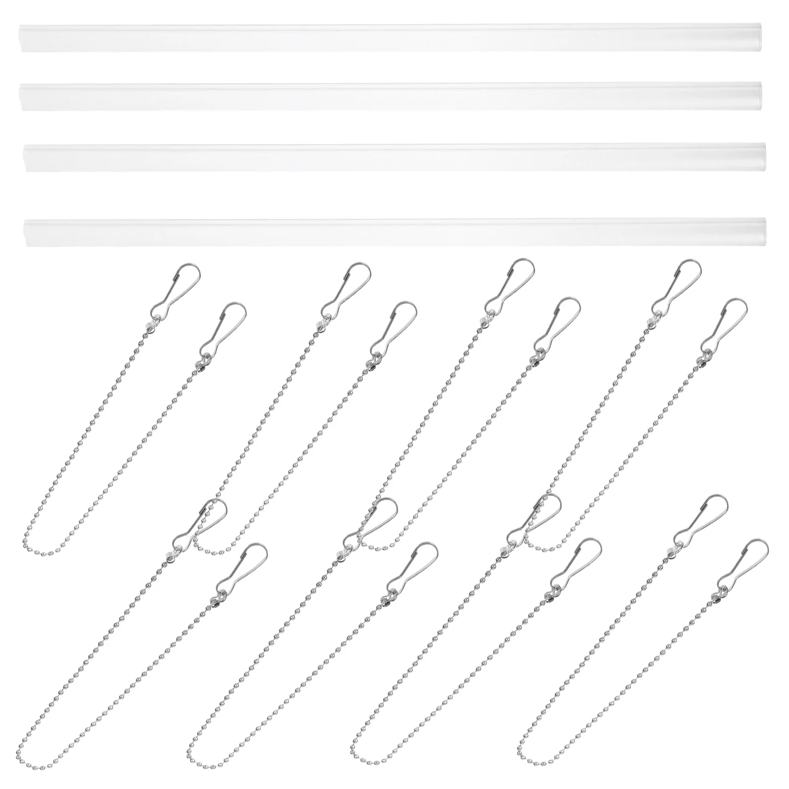 

4 set Poster Hanger Frame Wall Decor Hanging Display Scroll Banner Advertising Rail Plastic Mount Clip Artwork Frame Office Mall