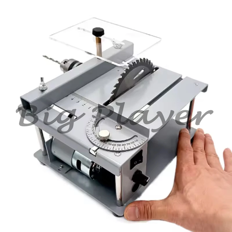 

Small Micro Multi-function Table Saw PCB Small Desktop Cutting Machine Diy Model Woodworking Household Mini Electric Saw