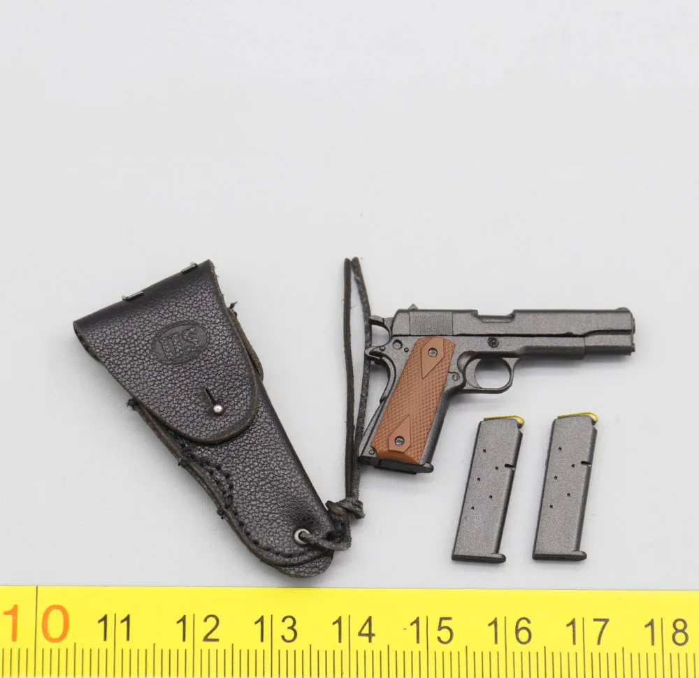 

1/6 UJINDOU UD9045 US. 25th Tough Guy Soldier Doll Vietnam War The Secondary Weapon Leather Holster Bag M1911 Clips PVC Material