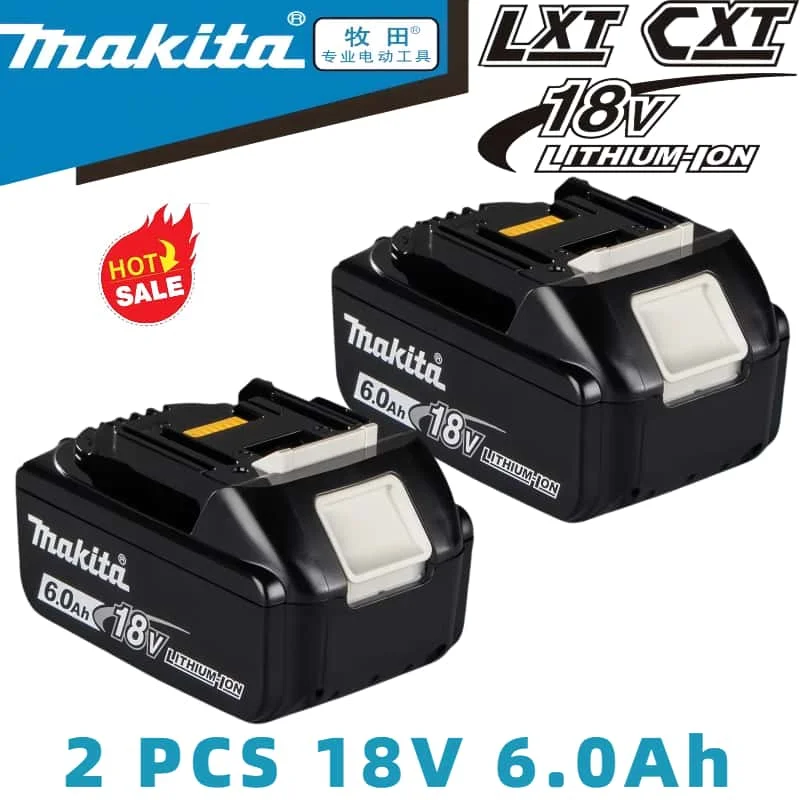 

18650 Makita 18V Battery 6Ah/5Ah for BL1830B BL1850B BL1850 BL1840 BL1860 BL1815 Makita power tools Replacement Lithium Battery