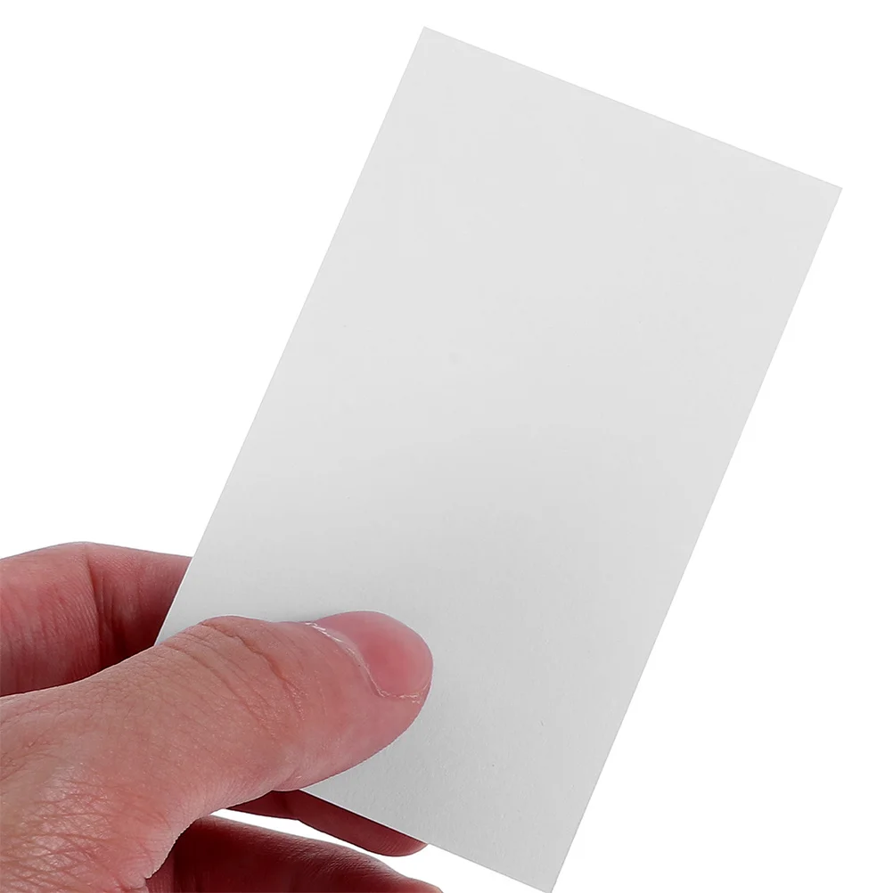100 pçs em branco mini cartões de nota para escrever notas lembretes flashcards almofadas de memorando cartões de índice branco material de estudo escritório