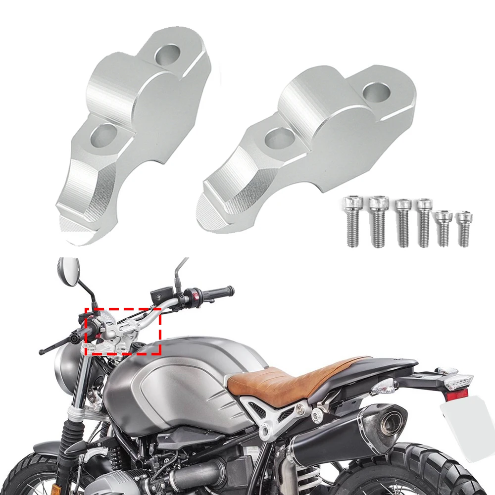 

28 мм ручной стержень стойка для BMW R Nine T Scrambler 2014-2021 RNINET R9T Pure Racer мотоциклетный руль переходник с зажимом монтажный адаптер