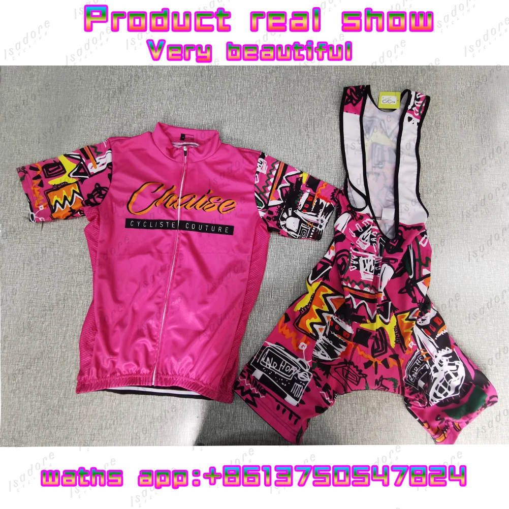 2023 pink Chaise Men Summer Cycling Clothing tops MTB Bike Clothes Maillot Ropa Ciclismo Bib Shorts 9D Gel Cycling Bicycle Suit