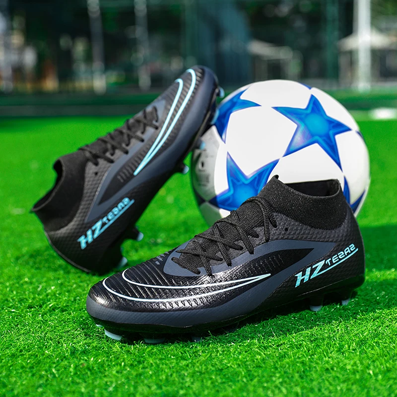 

Women Men Football Boots Soccer Cleats TF/FG Non-Slip High-quality Soccer Shoes Grass Sneakers Match Indoor Hot Outdoor Trainin