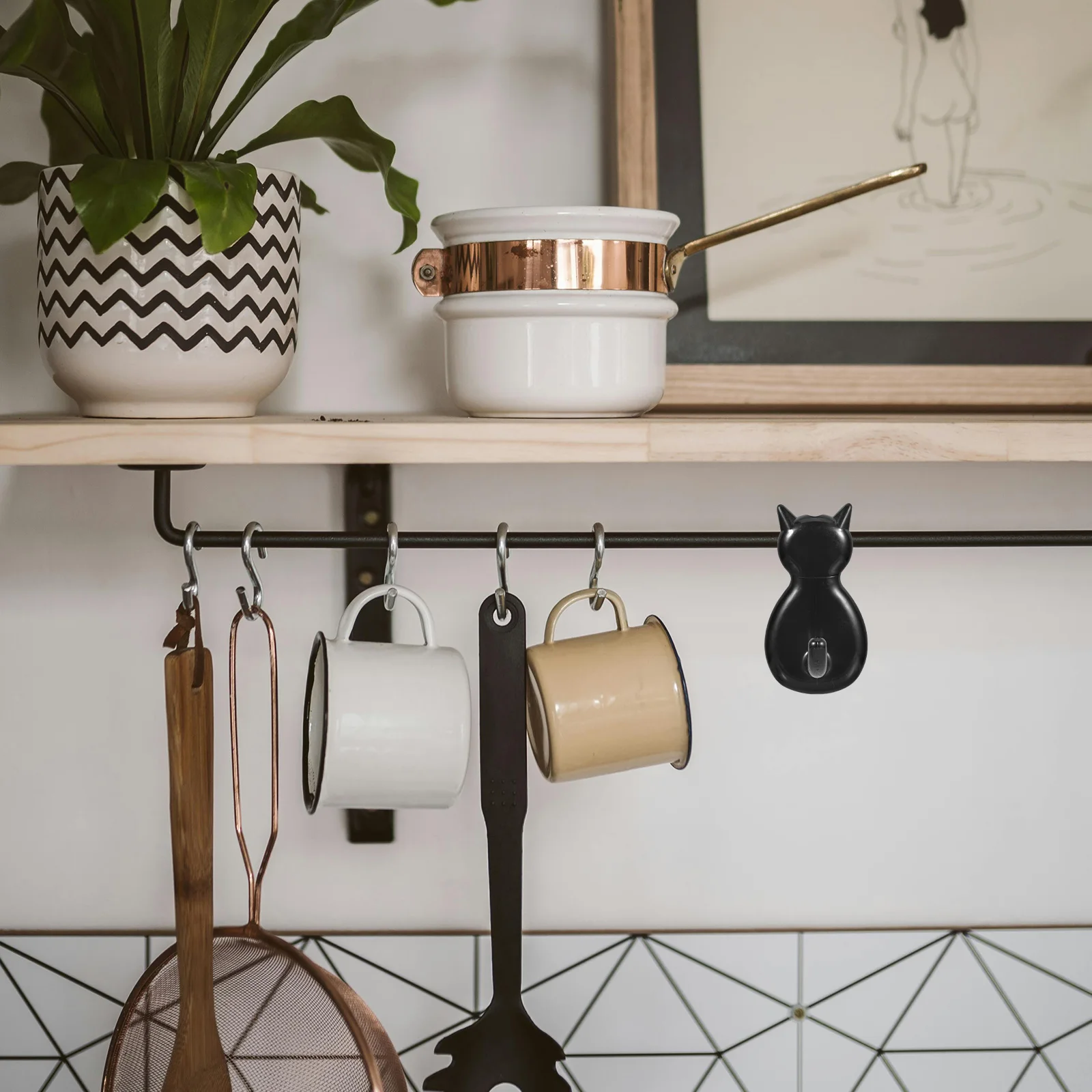 10 قطعة السنانير البلاستيكية J شكل سلك الجرف السنانير كليب على الشماعات للمطبخ غرفة نوم مكتب جدار شبكة المنظم عرض أدوات