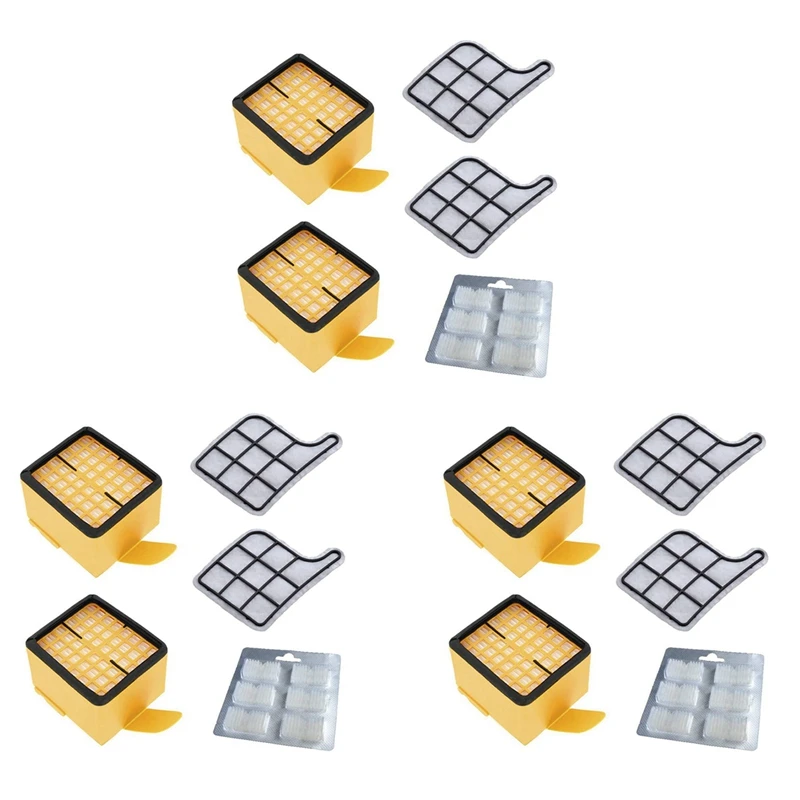 Zubehoer Sets For Vorwerk - Kobold 135/136 / 135SC / VK135 / VK136 - 6 X Hygiene Filter + 6 X Motor Protection Filter