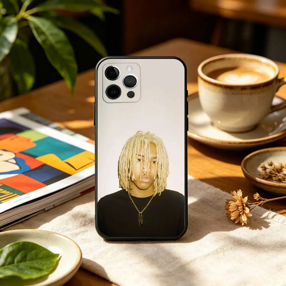Singer Rapper R-Rich Amiri  Soft Silicone Black Cover,Phone Case For iPhone 17,16,15,14,13,12,11 Plus,Pro Max,XS