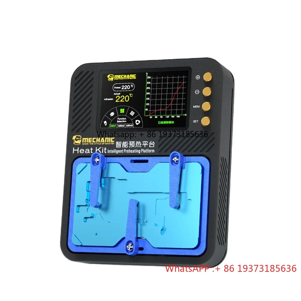 MECHANIC Heat Kit Smart Reflow Soldering Heating Platform With Module and Stencil for IPhoneX-16 Pro Max Phone Repair Tool
