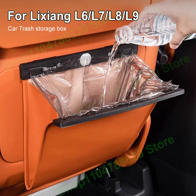 

For Ideal LiXiang L6/L7/L8/L9 Car Trash Bag Can Storage Artifact Waterproof storage box Interior Modification Accessories