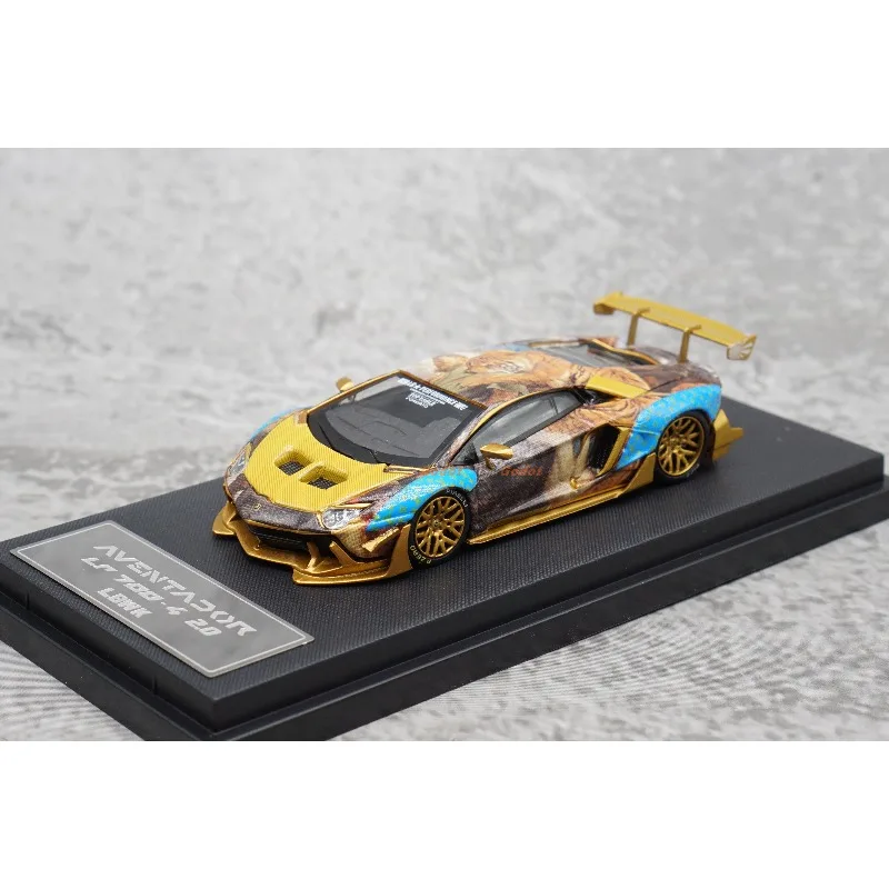 

star model 1:64 Lamborghini Aventador lp700 die-cast simulation alloy car model, boys' toy, adult collectible ornament.