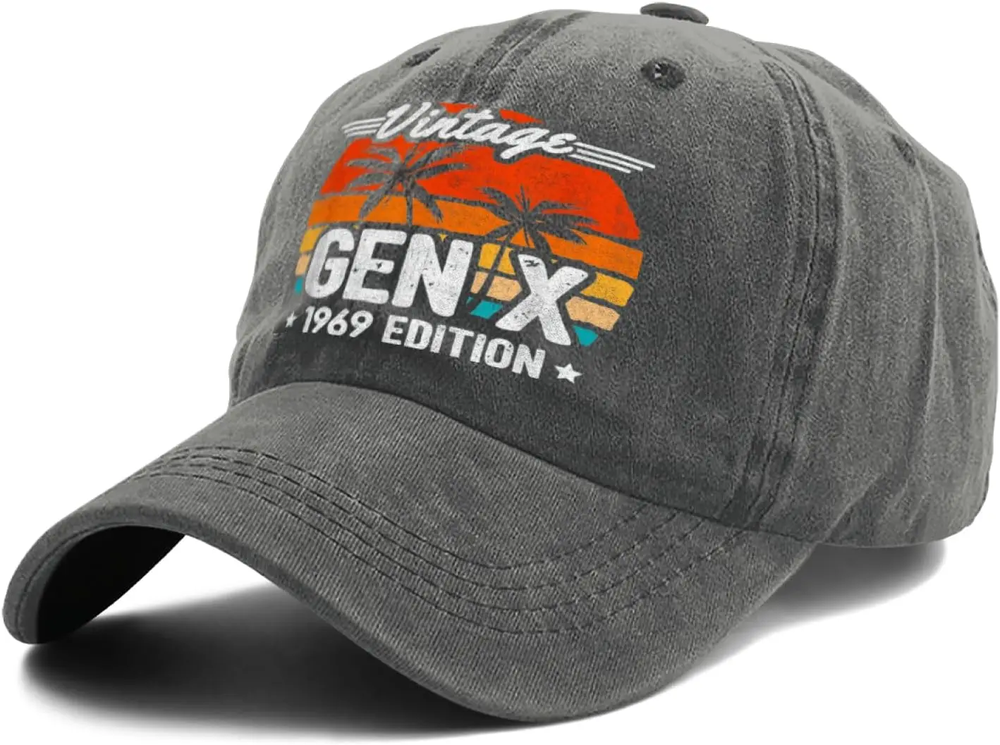 Капелюх Generation X 1969, красный, белый и ферльный, американский флаг Gen Xer, шляпа дальнобойщика, женская винтажная сетчатая шляпа на лето