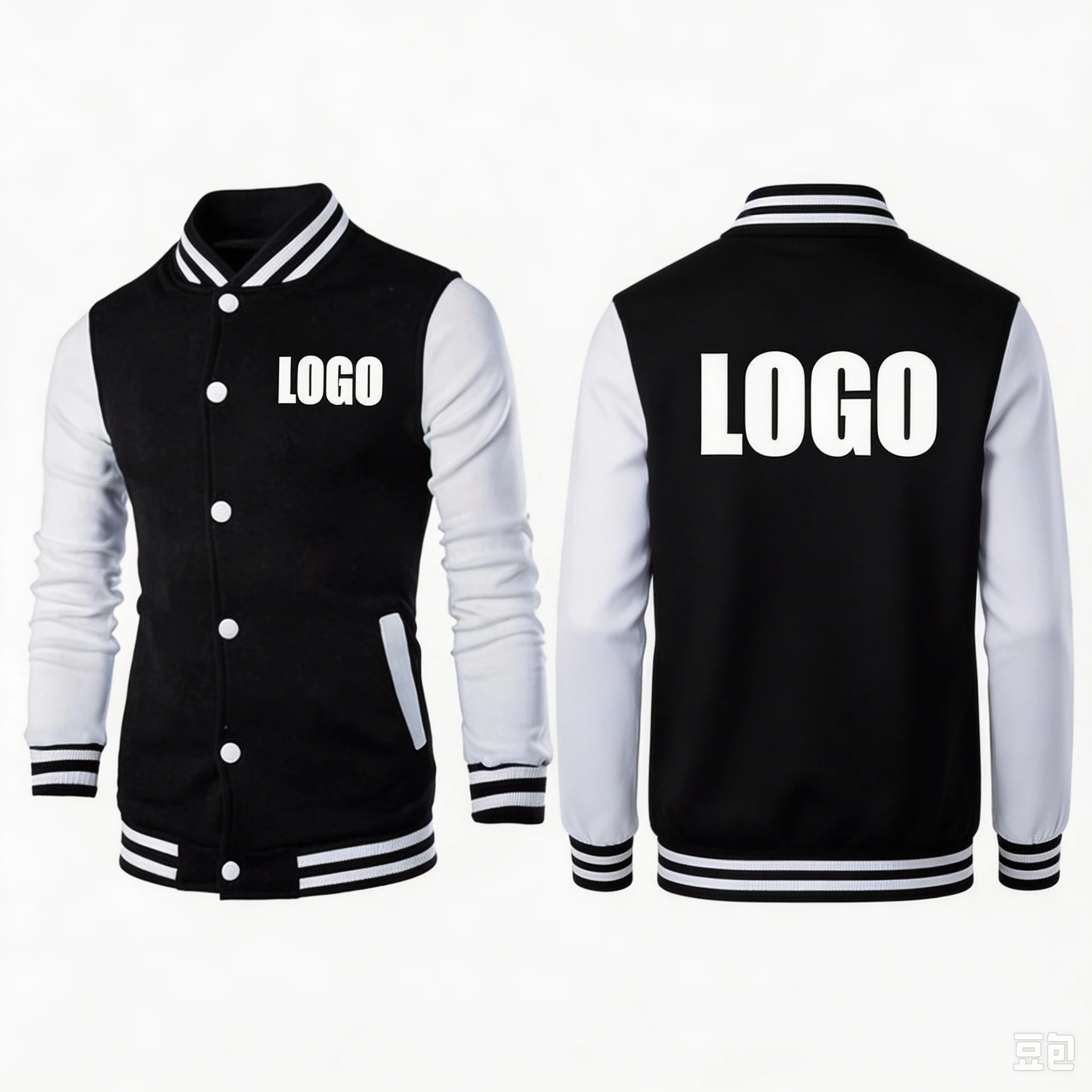 Custom Logo Stylish & Warm Casual Baseball Jacket – Unique Street-Style Outerwear – Printed Apparel for Corporate Groups